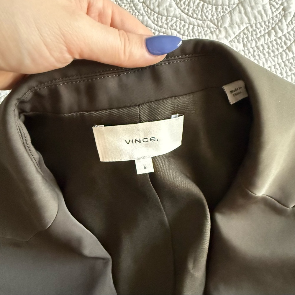 Vince - Boyfriend Blazer - Deep Laurel (Green) - Picture 8 of 14
